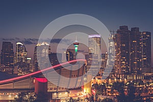 Calgary Downtown at Night