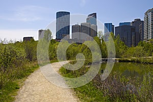 Calgary Downtown from Princess Island