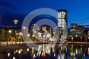 Calgary at night, Canada