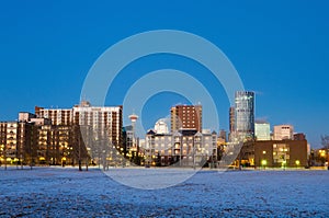 Calgary at sunrise, Alberta, Canada photo