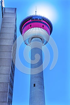 Calgary Tower Sun Alberta Canada