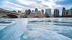 Calgary  winter landscape sceen