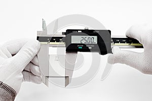 Calibration digital VERNIER with gage block