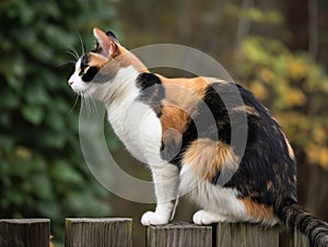 The Calico Queen Surveying Her Domain