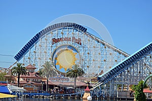 California Adventures Paradise Pier Roller Coaster