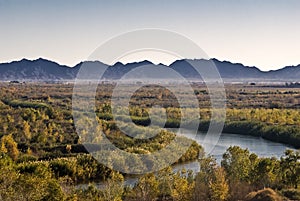 California-Arizona border at Yuma