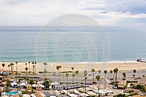 California Beach on an Overcast Day