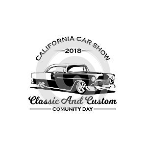 California car show 2018 logo vector