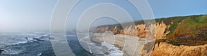 California Coast with Fog Over