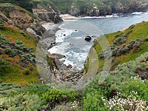 California Coastal Rocks and Cliffs, View from the Edge - Road Trip down Highway 1