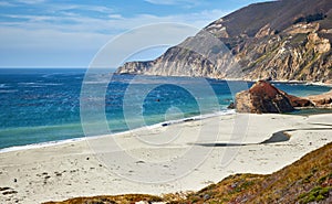 California coastline along famous Pacific Coast Highway, USA