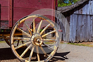 California Columbia carriage in an old Western Gold Rush Town
