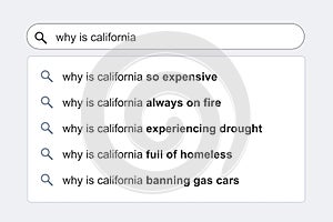 California concept - questions about California