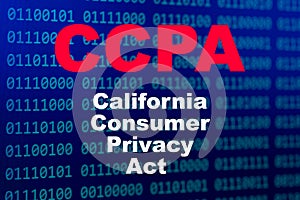 California Consumer Privacy Act or CCPA symbol