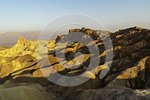 California, death valley, Zabriskie point at dawn