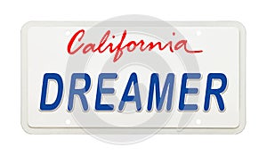 California Dreamer License Plate