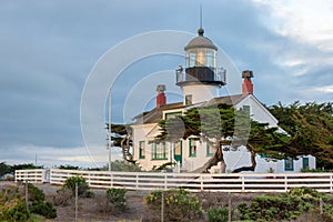 California lighthouse. Point Pinos lighthouse in Monterey, California.