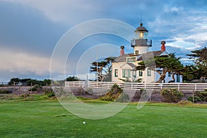 California lighthouse. Point Pinos lighthouse in Monterey, California.