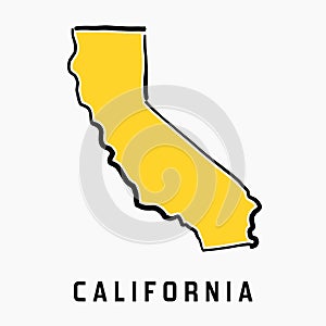 California map outline