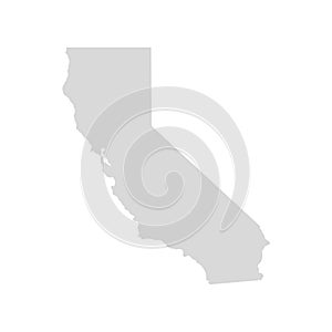 California map shape illustration icon. Vector California map satate