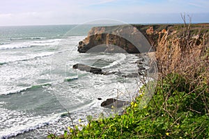 California Pacific Coastal scenery of the ocean