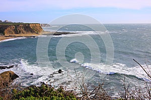 California Pacific Coastal scenery of the ocean