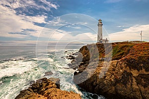 California Pigeon point Lighthouse in Cabrillo Hwy