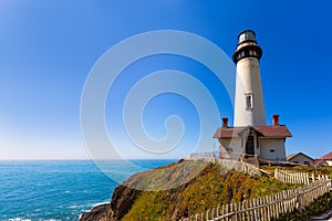 California Pigeon point Lighthouse in Cabrillo Hwy coastal hwy 1