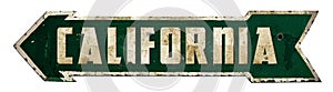 California Retro Sign Arrow