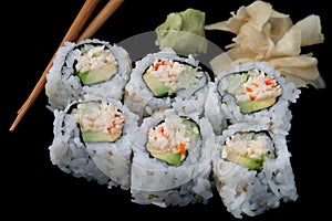 California Roll on Black