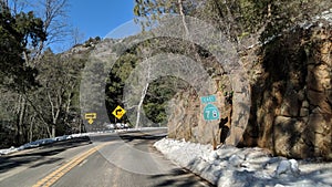 California Rt.78 Mount Palomar Southern California.