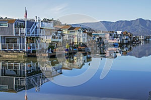 Floating Homes During the Day photo