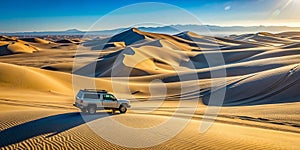 California Sand Dunes Off Roading AI Generative photo