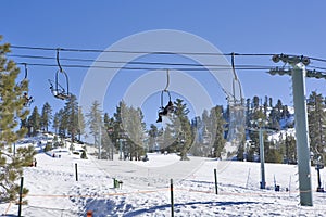 California Ski Resort Chair Lift