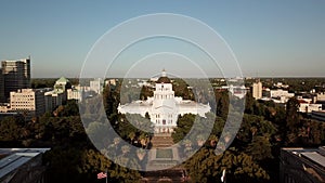 California State Capitol.Aerial view. Sacramento,California USA 4K