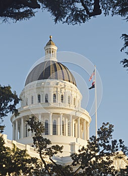 California State Capitol Building with blue sky