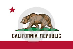 California state vector flag.