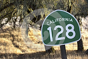 California State Route 128 Through Northern California Wine Country
