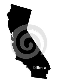 California State SIlhouette Map