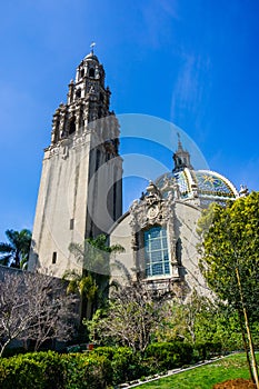 The California tower and Museum of Man in Balboa Park in San Diego, California