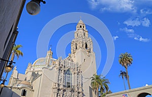 California Tower overlooking Balboa Park in San Diego