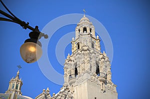 California Tower overlooking Balboa Park in San Diego