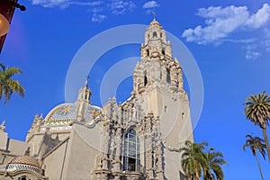 California Tower overlooking Balboa Park in San Diego