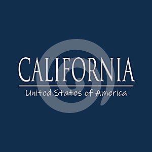 California, United States of America Sign