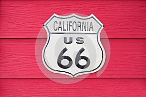 California US Route 66 Sign