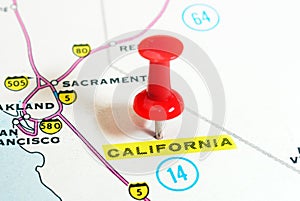 California USA map