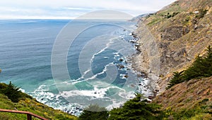 California wild coastline