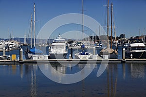 California yacht harbor