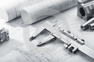 Antena sobre el dibujo técnico 