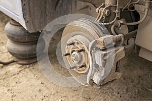 Caliper and brake disc car.